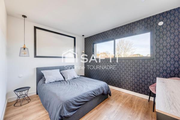 BORDEAUX CAUDERAN, maison comtemporaine, 3 ch, piscine, garage