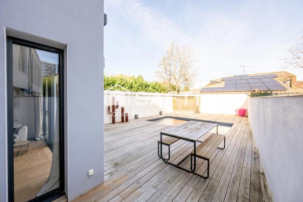 BORDEAUX CAUDERAN, maison comtemporaine, 3 ch, piscine, garage
