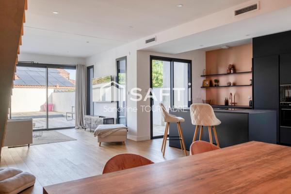 BORDEAUX CAUDERAN, maison comtemporaine, 3 ch, piscine, garage