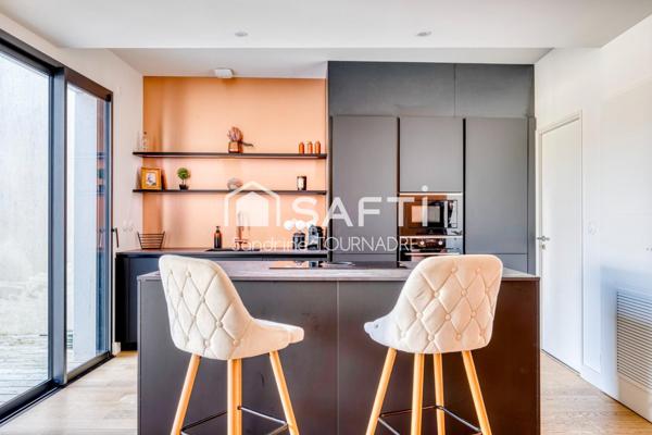 BORDEAUX CAUDERAN, maison comtemporaine, 3 ch, piscine, garage