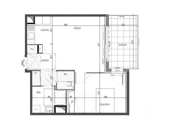 Appartement T2 à vendre  2 pièces - 47,23 m2 PENESTIN - 56