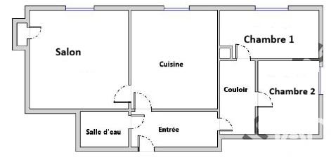 Appartement à vendre 3 pièces 52 m² Grenoble