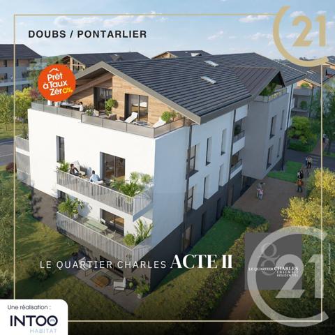 Appartement F3 à vendre  3 pièces - 62,74 m2 DOUBS - 25