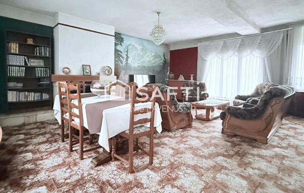 A Belleu 02, idéal investisseur, maison à rénover de 201 m2 avec 6 chambres, sur son terrain de 1593 m2.