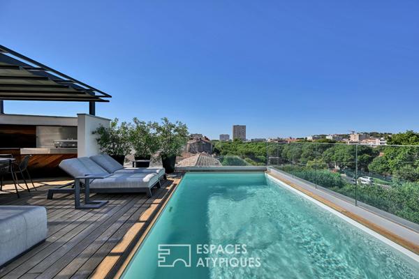 Penthouse d’exception avec vue et piscine suspendue