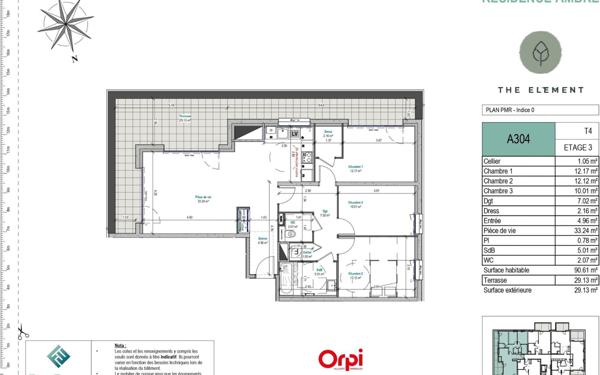 Appartement à vendre    4 pièces • 90,40 m2 Mont-Saint-Martin