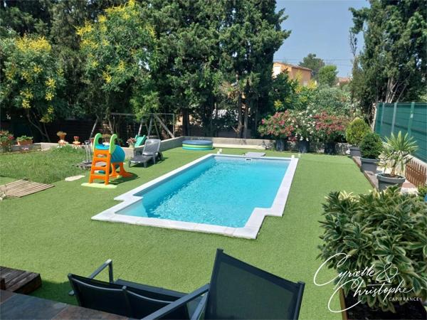 Dpt Hérault (34), à vendre à SAINT-ANDRE DE SANGONIS, villa moderne T5 de 104m² sur 501m² de terrain avec terrasse carrelée et piscine