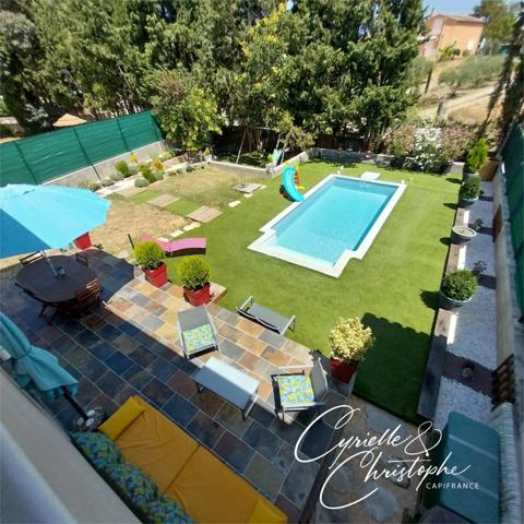 Dpt Hérault (34), à vendre à SAINT-ANDRE DE SANGONIS, villa moderne T5 de 104m² sur 501m² de terrain avec terrasse carrelée et piscine