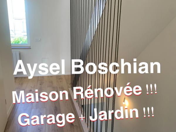 MAISON 86M2 -RENOVEE -JARDIN- GARAGE 2 VOITURES