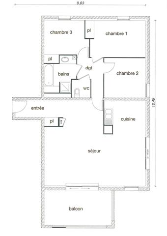 Appartement à vendre 4 pièces 92 m² Balma
