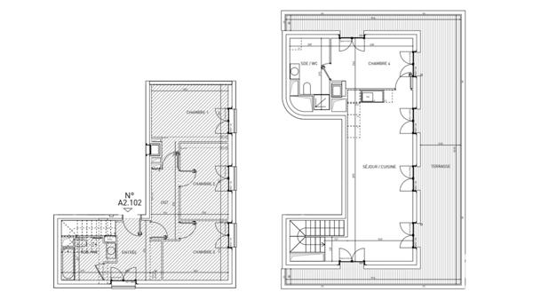 Appartement à vendre 5 pièces 101 m² Villeurbanne