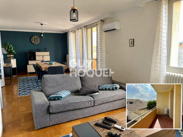 CARCASSONNE - Appartement 3 chambres, balcon, garage et cellier