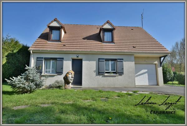 Maison traditionnelle de 2003 à vendre sans travaux à 5min de CHATEAU THIERRY (02) au pied de l’A4- 5 pièces-98 m²- vivable de plain-pied- 4 chambres (1 traversante)-Garage - Cabanon - Terrain 1213m2
