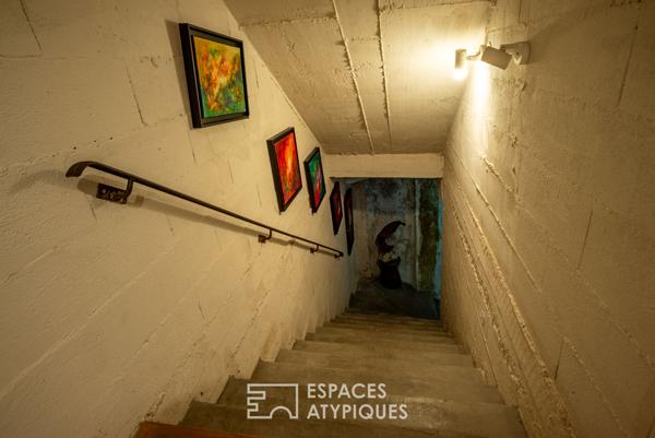 Loft d’artiste lumineux avec terrasse et vue