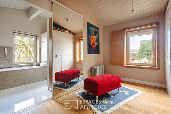 Maison contemporaine et horizon marin