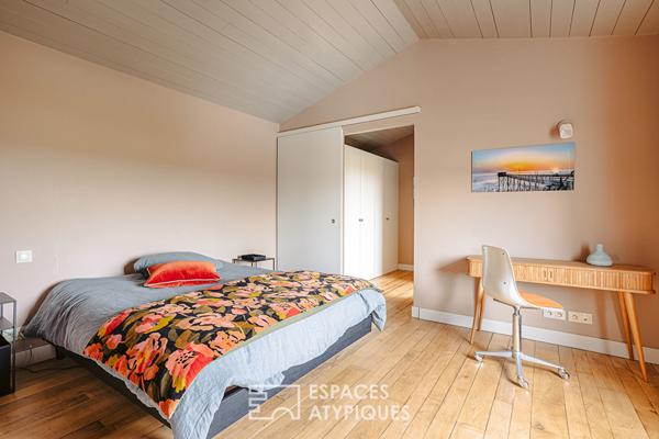 Maison contemporaine et horizon marin