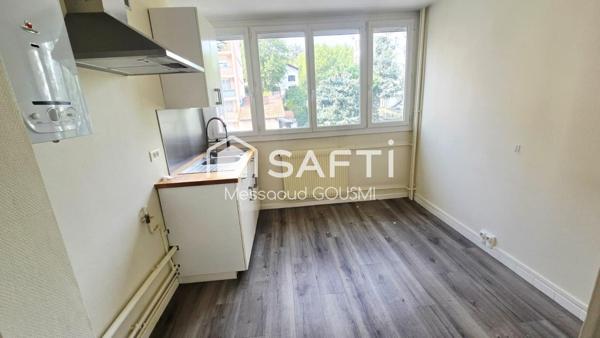 T3 – 55,55 m² – 2 balcons – 2ème étage avec Ascenseur – Cave