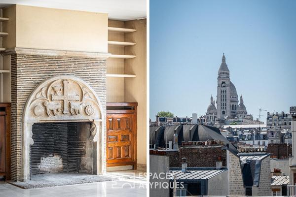 Duplex en dernier étage à réinterpréter avec terrasses et vues Sacré-Coeur – Quartier Jules Joffin