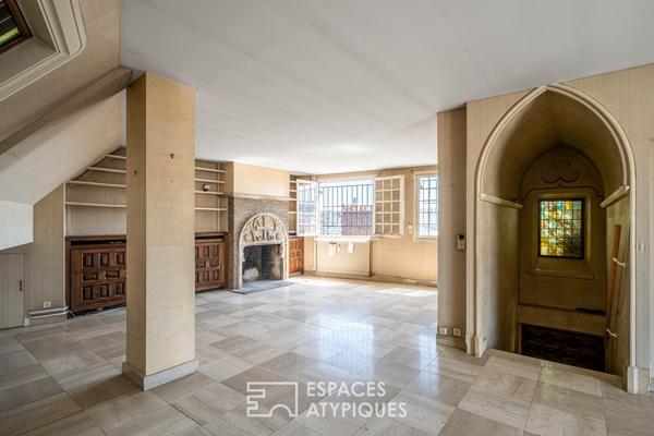 Duplex en dernier étage à réinterpréter avec terrasses et vues Sacré-Coeur – Quartier Jules Joffin