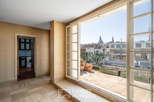 Duplex en dernier étage à réinterpréter avec terrasses et vues Sacré-Coeur – Quartier Jules Joffin