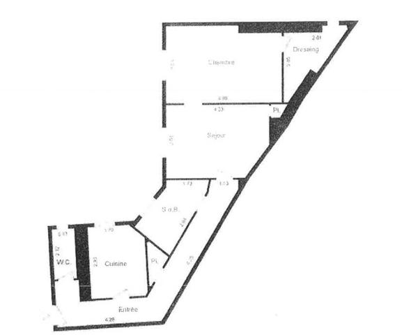 Appartement · Vente Paris (75017) 2 pièces · 53m²