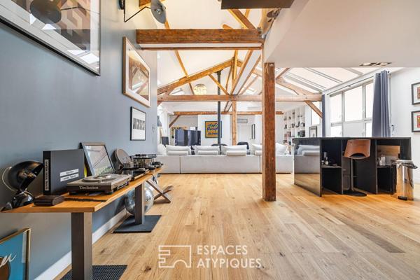 Maison esprit loft avec terrasse