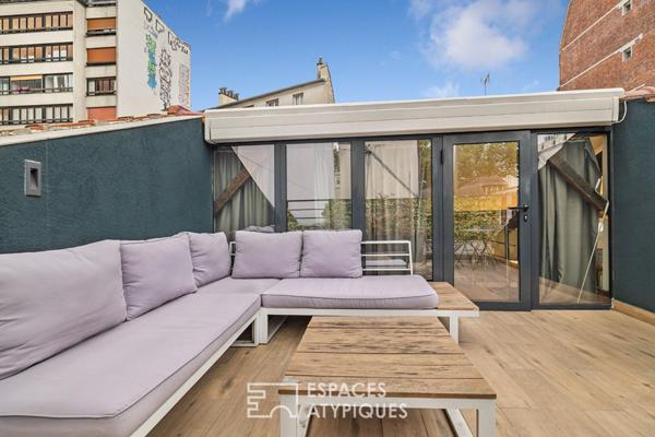 Maison esprit loft avec terrasse