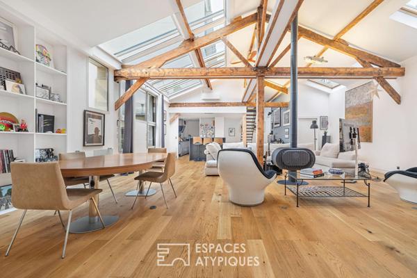 Maison esprit loft avec terrasse