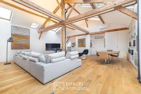 Maison esprit loft avec terrasse