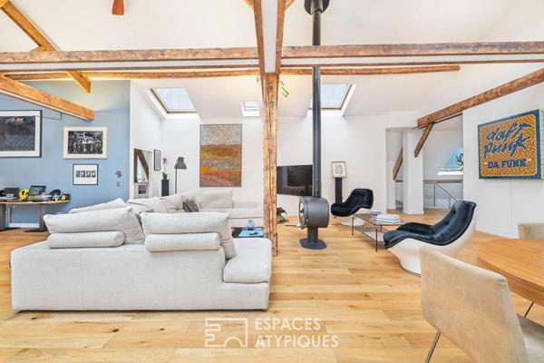 Maison esprit loft avec terrasse