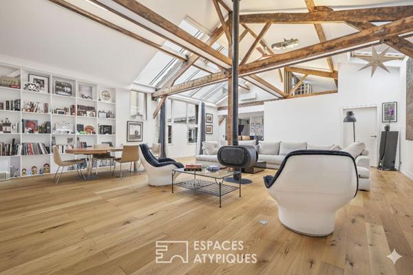 Maison esprit loft avec terrasse