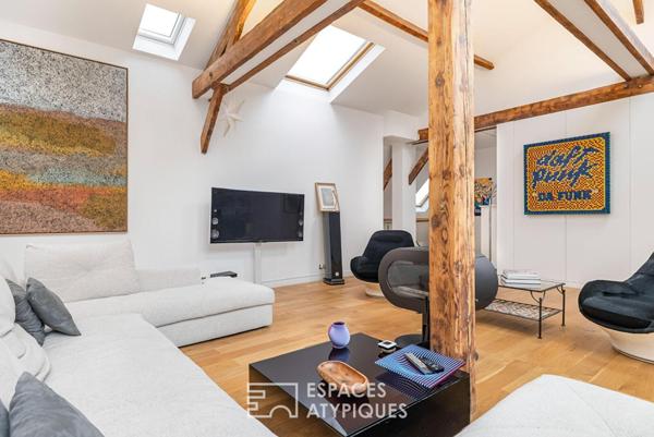 Maison esprit loft avec terrasse