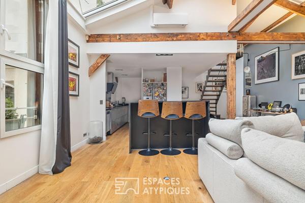 Maison esprit loft avec terrasse