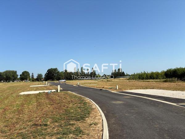 Terrain plat de 545 m2 pret a construire