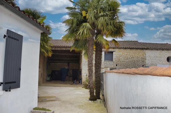 Maison à vendre 6 pièces LA GREVE SUR MIGNON (17)Maison de charme avec jardin paysagé et dépendance – 133 m² habitables sur 947 m² de terrain