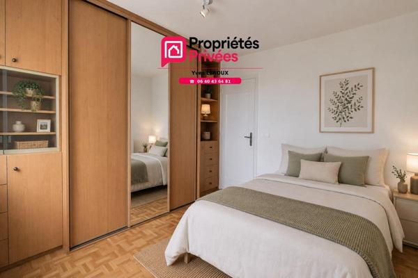 Appartement Type 3 , 72m²  carrez, traversant avec Balcon sud/Est