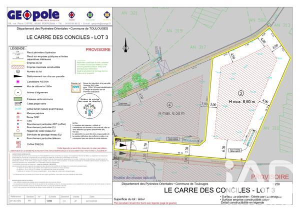 Terrain à vendre 985 m² Toulouges