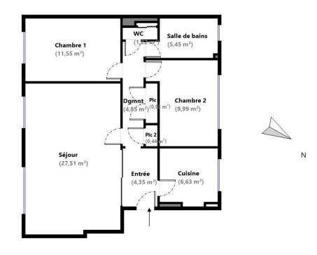 Appartement à vendre 4 pièces 73 m² Ville-d'Avray