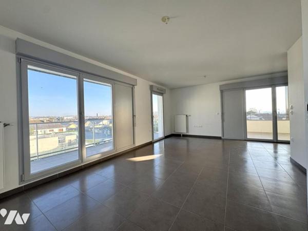 Tinqueux, T4 avec ascenseur, terrasses et garage