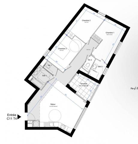 Appartement à vendre 4 pièces 91 m² Nice