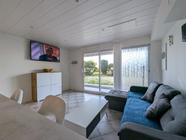 Appartement 2 pièces en rez-de-jardin vendu loué, à 50 mètres de la plage
