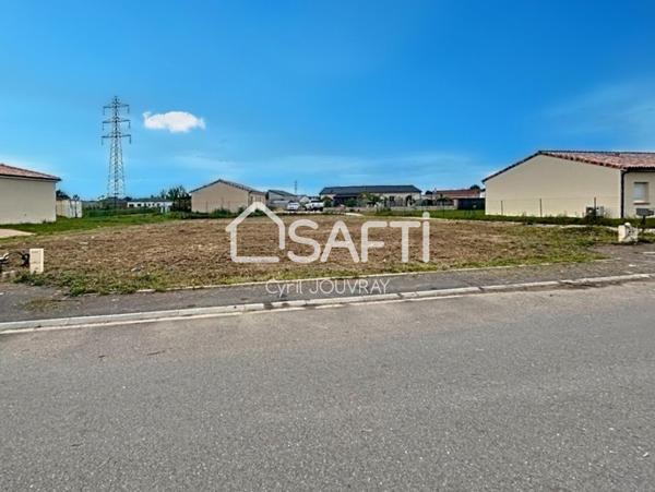 Terrain viabilisé de 750 m² à Montauban