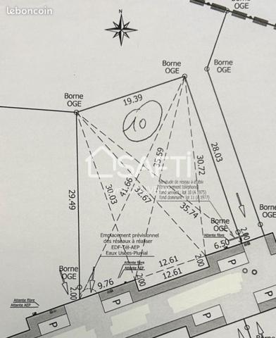 Terrain viabilisé de 750 m² à Montauban