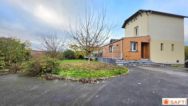 Maison d'exception de 189m², individuelle, habitable de plain pied, grand garage, terrasse, jardin