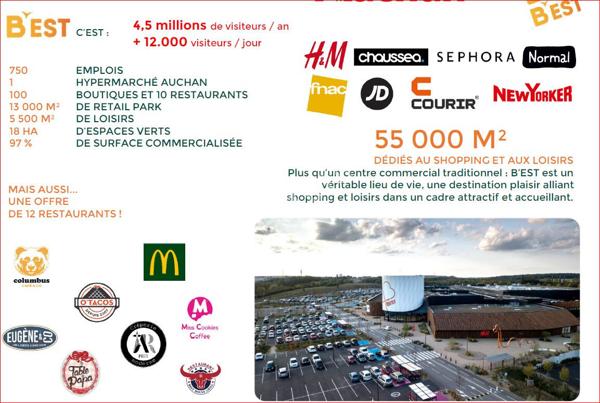 LOCAUX D'ACTIVITÉS/BUREAUX/SHOW ROOM -440m²- Zone Actipark/B'EST -FAREBERSVILLER