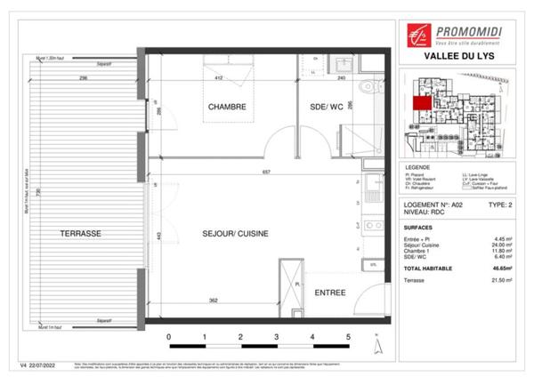 Bel appartement neuf T2 ESCALQUENS (31)