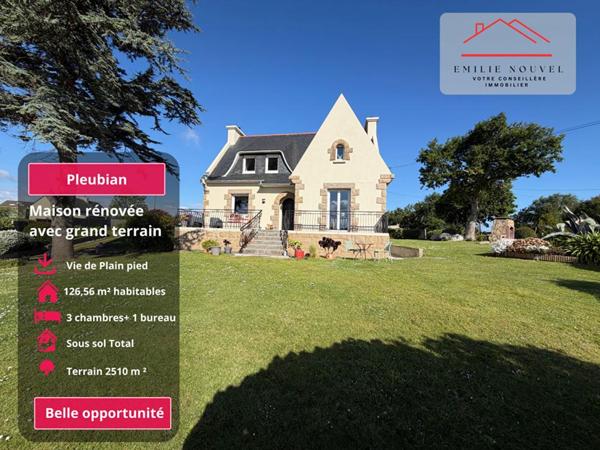 Maison néo-bretonne 126 m² avec sous-sol total