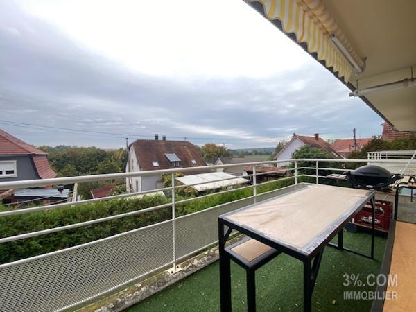 3%.COM Beau F3 avec terrasse et garage dans résidence avec ascenseur  Hochfelden (67270)