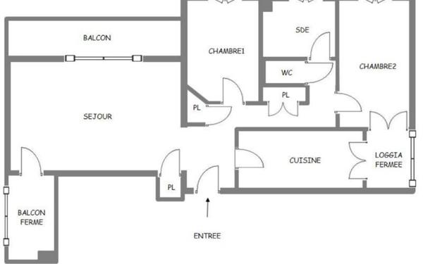 Appartement à vendre    3 pièces • 63,42 m2 Marseille 10