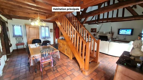 Propriété 223m²: hab principal 167m² + appart 56m² + dép 88m² / 3100m²